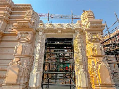 Ayodhya Ram Mandir Garbh Grah Ram Janmabhoomi Construction Latest Photos राम मंदिर का