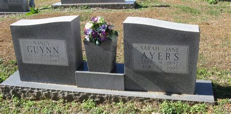 Sarah Jane Guynn Ayers 1897 1995 Mémorial Find a Grave