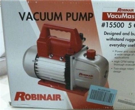 Robinair Vacumaster Economy Vacuum Pump Stage Cfm