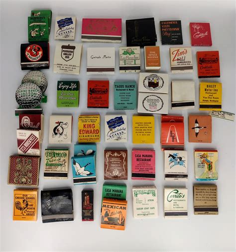 Vintage Matchbook Collection 50 Etsy