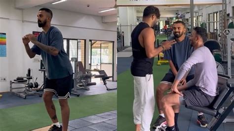 WATCH KL Rahul Begins Rehab At NCA Post Surgery Rishabh Pant Welcomes