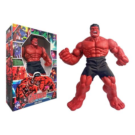 Boneco Hulk Vermelho Gigante Articulado Avengers Marvel Original