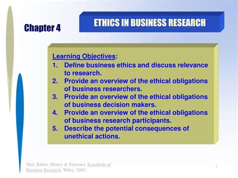 Ppt Ethics In Business Research Powerpoint Presentation Id