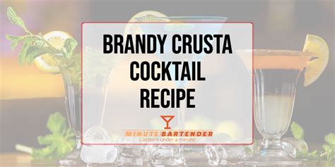 Port And Brandy Cocktail Recipe MINUTE BARTENDER