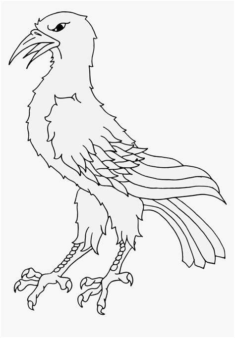 Transparent Raven Feather Png - Bird Of Prey, Png Download - kindpng