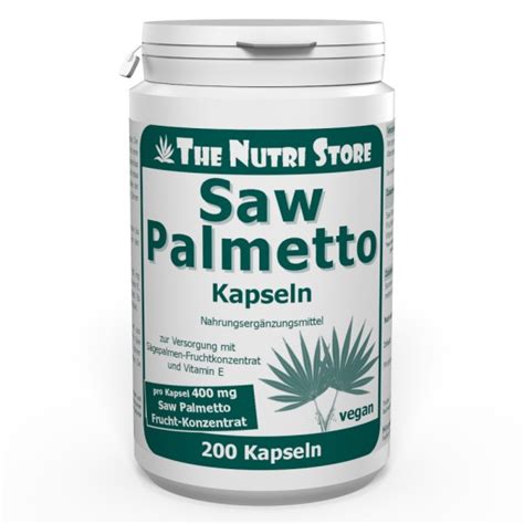 Saw Palmetto Vegane Kapseln 200 Stk Energia Vital Shop Tanken Sie