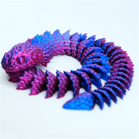 3D Printable Articulated Snake - Print-in-Place by ThePrintingBros