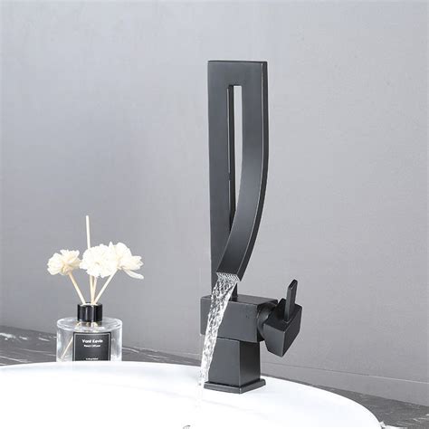 Deck Mounted Bathroom Faucet Hot And Cold Mixer Water Crane Tap Vanity Basin Faucet Basin