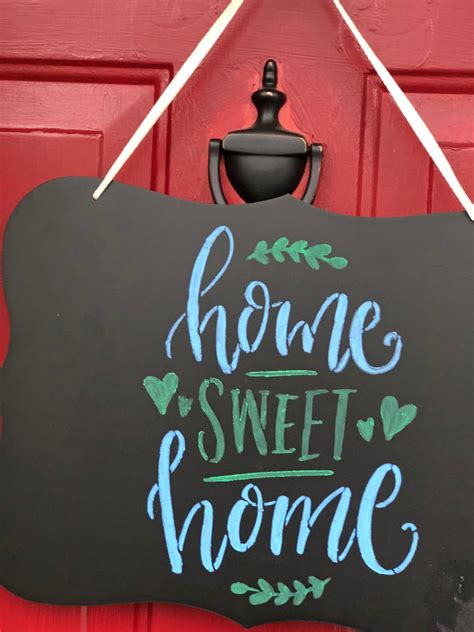 Diy Chalkboard Home Sweet Home Sign