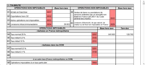 Edition Etat De La D Claration De Tva