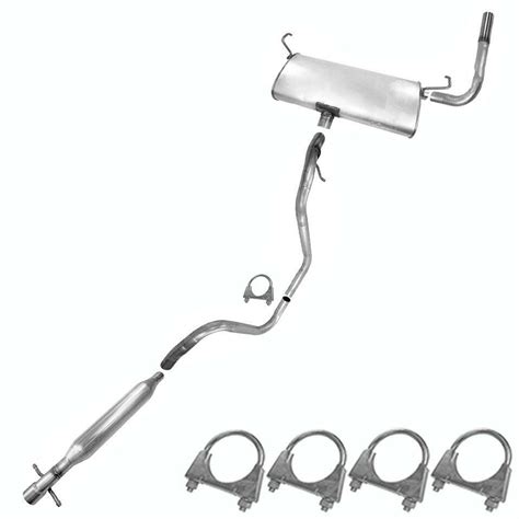 Resonator Tail Pipe Exhaust Muffler Fits 2008 2010 Chevy Malibu 2 4L