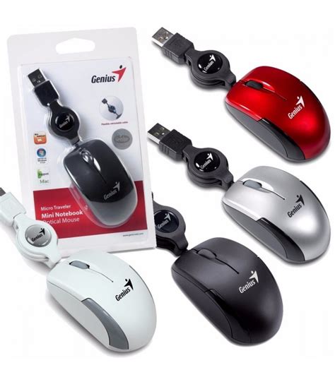 Mouse Optico Retractil Genius Micro Traveler V Usb Dpi White