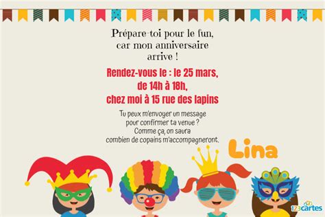 Ans Invitation Anniversaire Imprimer Gratuite