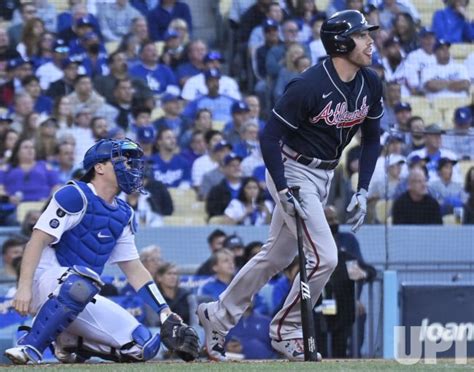 Photo: 2021 NLCS Atlanta Braves vs Los Angeles Dodgers in Los Angeles ...