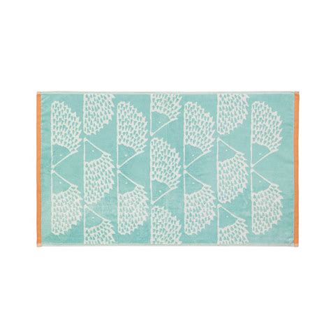 Scion Spike Towel Aqua Bath Towel Artist House House Bathroom