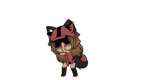 Sad Wolf Girl Gacha Life Red Freetoedit Images And Photos Finder