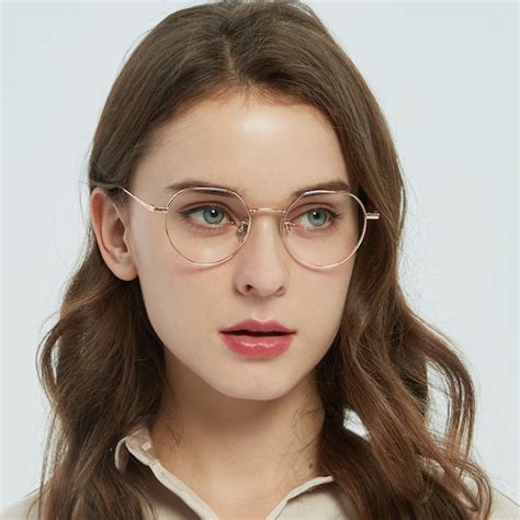 Tulsa Polygon Rose Gold Eyeglasses Glassesshop