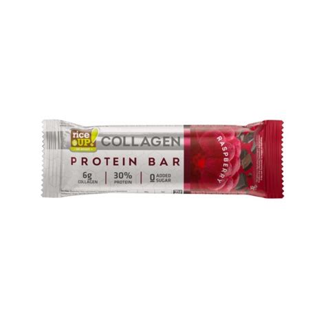 RiceUP Collagen Protein Bar Raspberry 50g RiceUP