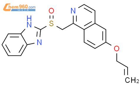 113915 01 8 Isoquinoline 1 1H Benzimidazol 2 Ylsulfinyl Methyl 6 2