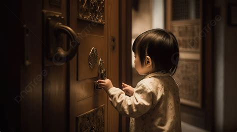 Child Opening Door