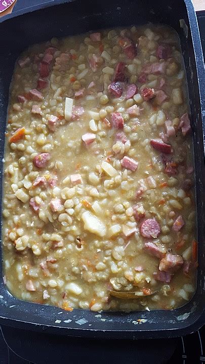 Herzhafte Erbsensuppe Mit Kassler Von Dezemberwind Chefkoch De