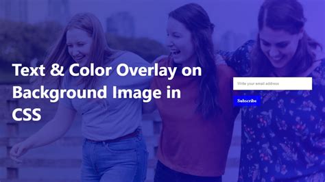 Background Image Color Overlay CSS How To Create Text Overlay In CSS