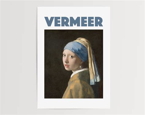 Johannes Vermeer Print Vermeer Poster Apartment Decor Printable