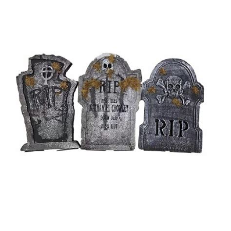 Holiday Home® 22" RIP Halloween Lighted Tombstone Decoration, 22 in ...