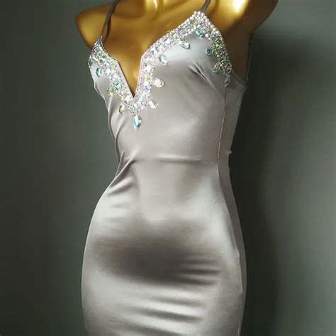 New Models Diamond Bikini Sexy Evening Dresses Silk Satin Nightclub Dress Bikini Swimsuit Buy