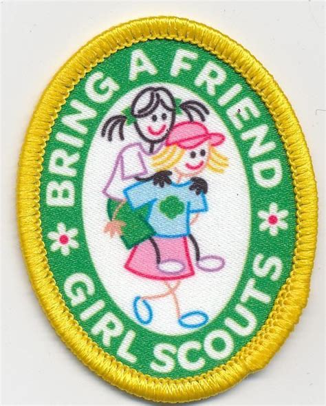 Girl Scout Bring A Friend Fun Patches Crests Badges Guide Recruiting