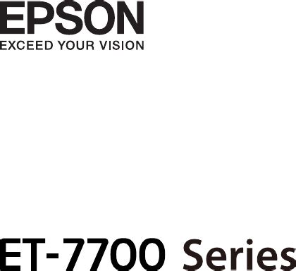 Manual Epson EcoTank ET-7700 series (page 1 of 209) (German)