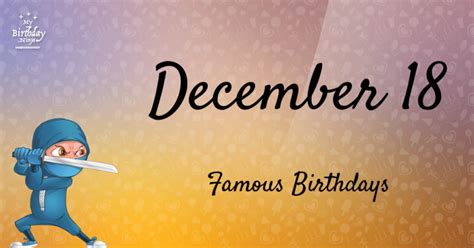 Who Was Born On My Birthday? December 18 Famous Birthdays #3