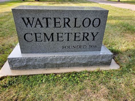 Waterloo Cemetery Sign Decorah Memorial