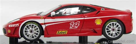 MATTEL HOT WHEELS K4146 Masstab 1 18 FERRARI F430 CHALLENGE N 14 RACING 2005 RED WHITE