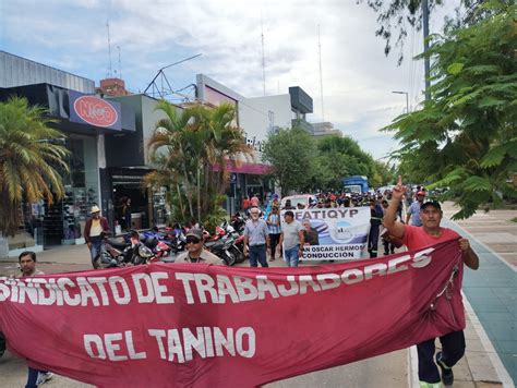 Trabajadores De La F Brica De Tanino Cumplieron D As De Acampe Por