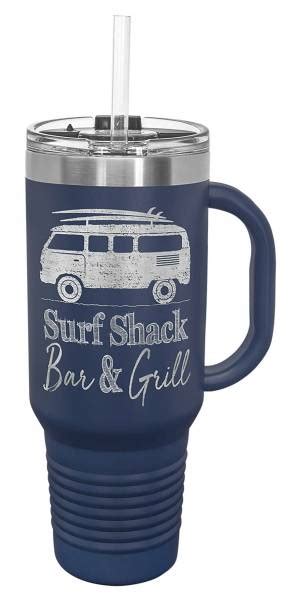 Navy Blue 40oz Polar Camel Vacuum Insulated Travel Mug With Straw