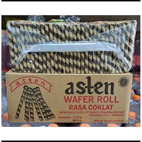 Jual Astor Asten Wafer Roll Coklat Dus Isi Kg Shopee Indonesia