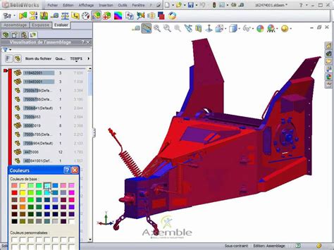 Tuto Solidworks Voir Les Composants Prenant Le Plus De Temps De