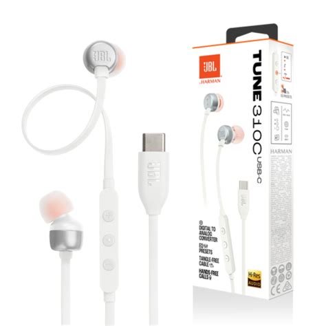 Auricular JBL TUNE 310C blancos Audio Imagen Audífonos y Micrófonos