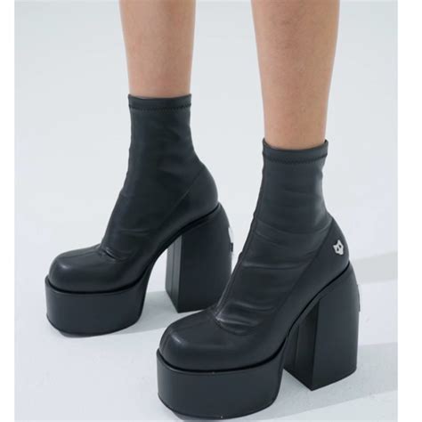 Naked Wolfe Shoes Naked Wolfe Sugar Black Platform Ankle Boots