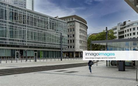 Willy Brandt Platz In Frankfurt Am Main During The Lockdown