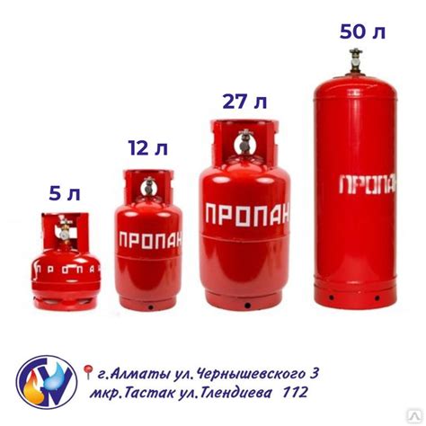 Баллон газовый 5 л, цена в Алматы от компании ВСЕ ДЛЯ ГАЗА И ВОДЫ
