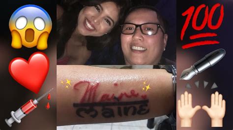 Maine Mendoza Hindi Maka Paniwala Na Ipina Tattoo Nang Isang Fan Ang