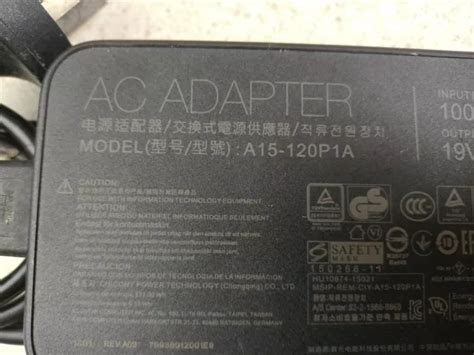 GENUINE OEM ASUS 120W AC Adapter/Charger A15-120P1A 19V 6.32A AUS Power ...