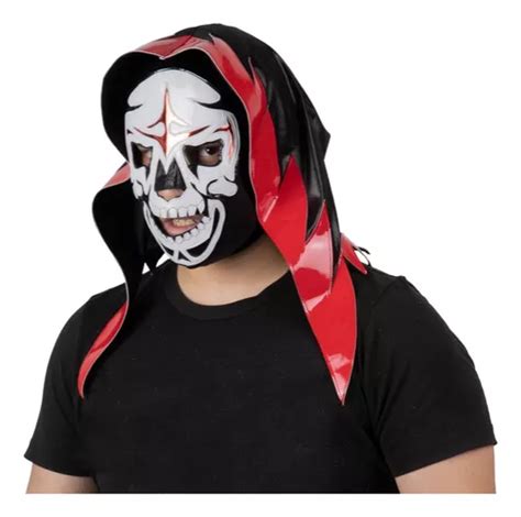 Máscara De La Parka Luchador Triple Aaa Disfraz Color Negro