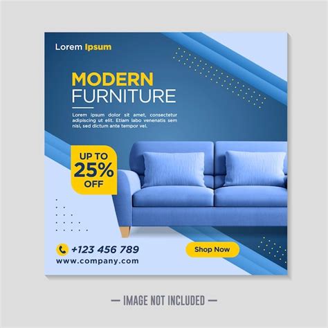 Premium Vector Furniture Sale Banner Design Template