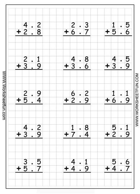 10 best Decimal Worksheets images on Pinterest | Math fractions, Free ...