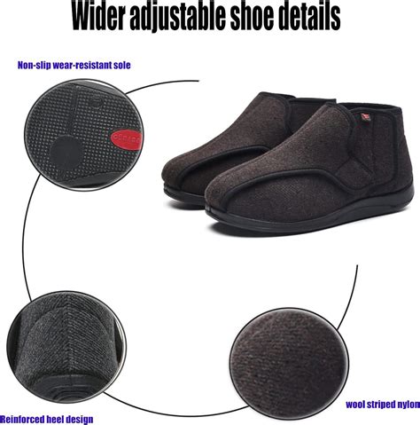 ALASON Diabetic Slippers for Men - Extra Wide Width Comfort for ...