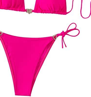 GORGLITTER Damen Bikini Sets Triangel Bademode Neckholder Swimsuit