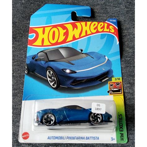 Jual Hot Wheels Automobili Pininfarina Battista HW Exotics Blue Shopee Indonesia